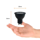 FOCO GU10 LED 6W LUZ DE LUNA COLOR AZUL BASE GU10 IP65 NO ATENUABLE