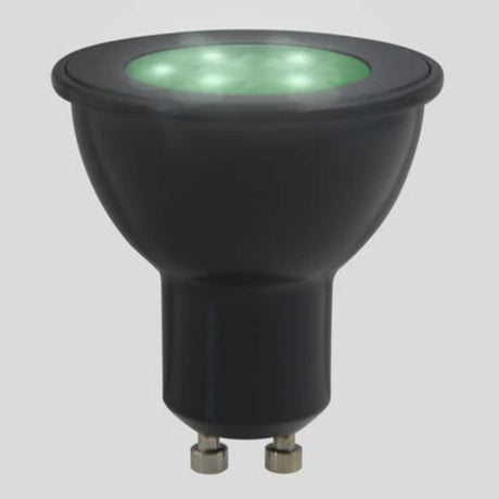 FOCO LED TECNOLITE 6W LUZ DE LUNA COLOR VERDE IP65 BASE GU10