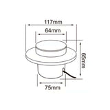 LUM EXT LUZ CORTESIA LED6W100-240V 3000K 120LM TECNOLITE