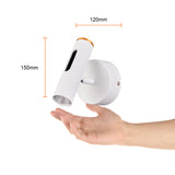 LAMPARA DE PARED ARBOTANTE LED 6W LUZ CALIDA BRILLANTE DIRECTA/INDIRECTA DIRIGIBLE IRC90 NO ATENUABLE BCO