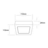 LÁMPARA DE INTERIOR LED ALGEDI I TECNOLITE PARA SOBREPONER 6W LUZ SUAVE CÁLIDA
