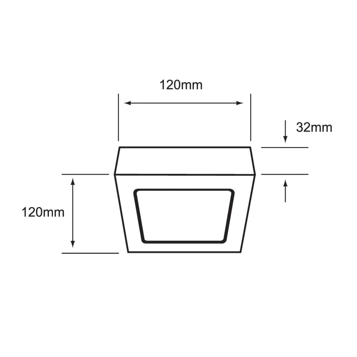 LÁMPARA LED PARA SOBREPONER TECNOLITE ALGEDI I 6W LUZ DE DÍA NO ATENUABLE LED INTEGRADO