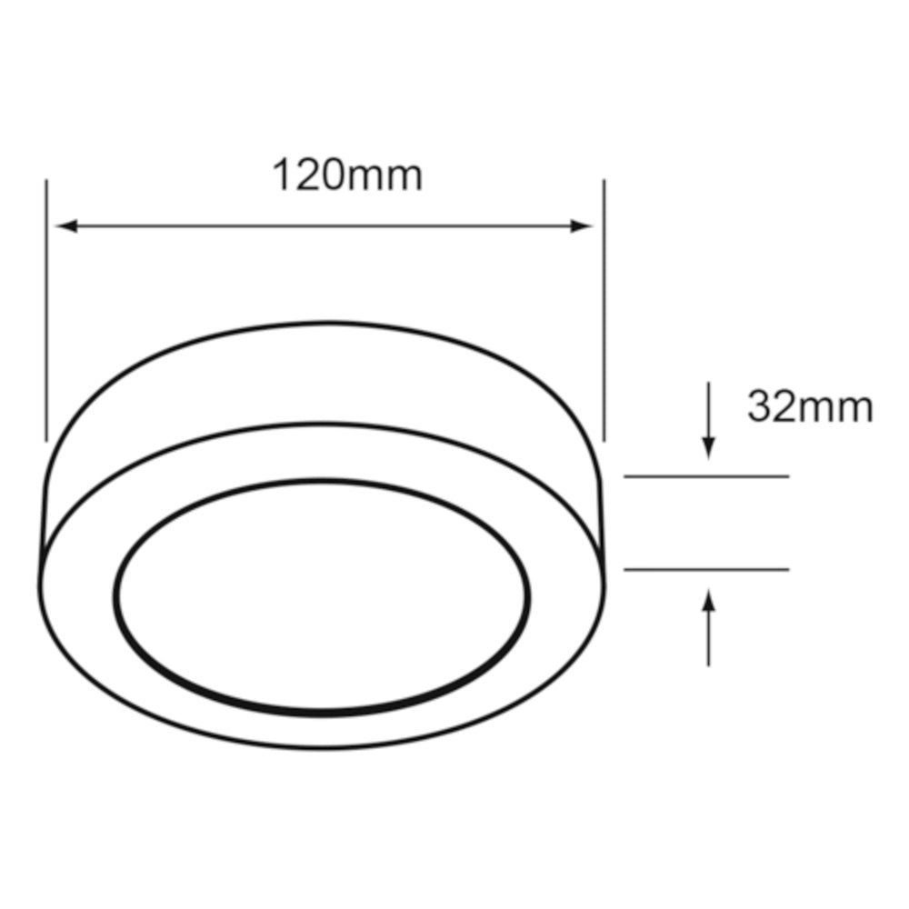 LÁMPARA DE INTERIOR LED ANKAA I TECNOLITE PARA SOBREPONER PLAFÓN 6W LUZ SUAVE CÁLIDA LED INTEGRADO