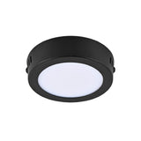 LUM LED SOBREPONER REDONDO 6W 3000K 100-240V NEGRO