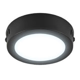 LUM LED SOBREPONER REDONDO 6W 6500K 100-240V NEGRO