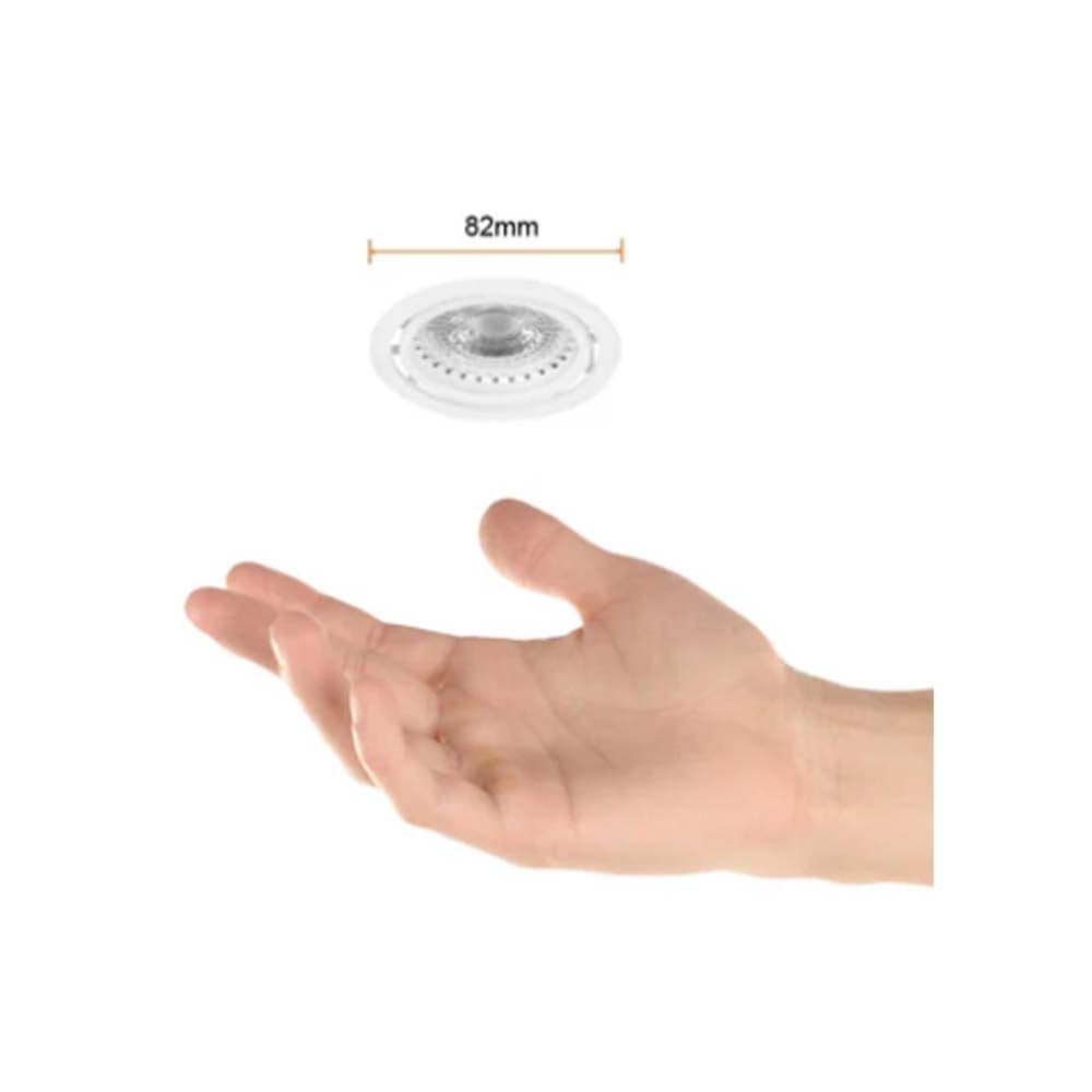 LÁMPARA EMPOTRABLE LED TECNOLITE LITA I 6.5W LUZ SUAVE CÁLIDA BASE GU10 ***TECNOLITE HAE***