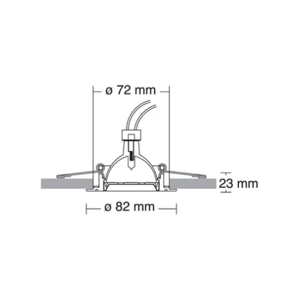 LÁMPARA EMPOTRABLE LED TECNOLITE LITA I 6.5W LUZ SUAVE CÁLIDA BASE GU10 ***TECNOLITE HAE***