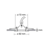 LÁMPARA EMPOTRABLE LED TECNOLITE LITA I 6.5W LUZ SUAVE CÁLIDA BASE GU10 ***TECNOLITE HAE***