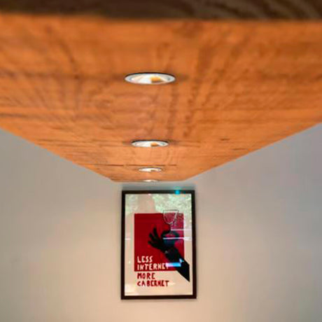 LUMINARIO INT. EMPOTRAR TECHO 6W/100-240V. 3000K BLANCO CROMO LUZ SUAVE CALIDA KALAUSI II ***TECNOLITE HAE***