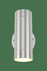 LUMINARIO A MURO CALUX 70W 127V IP54 2XGU10 ACABADO ACERO INOXIDABLE 7031-A