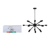 COLGANTE METÁLICO CELAENO I TECNOLITE 1.21 METROS DE ALTURA POTENCIA MÁXIMA 720W 12 BASES E27 NO INCLUYE FOCOS