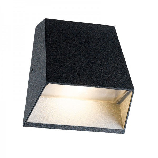 LUMINARIA LED PARA MURO CALUX 7W 100-240V 3000K 389LM IP54 ACABADO GRAFITO