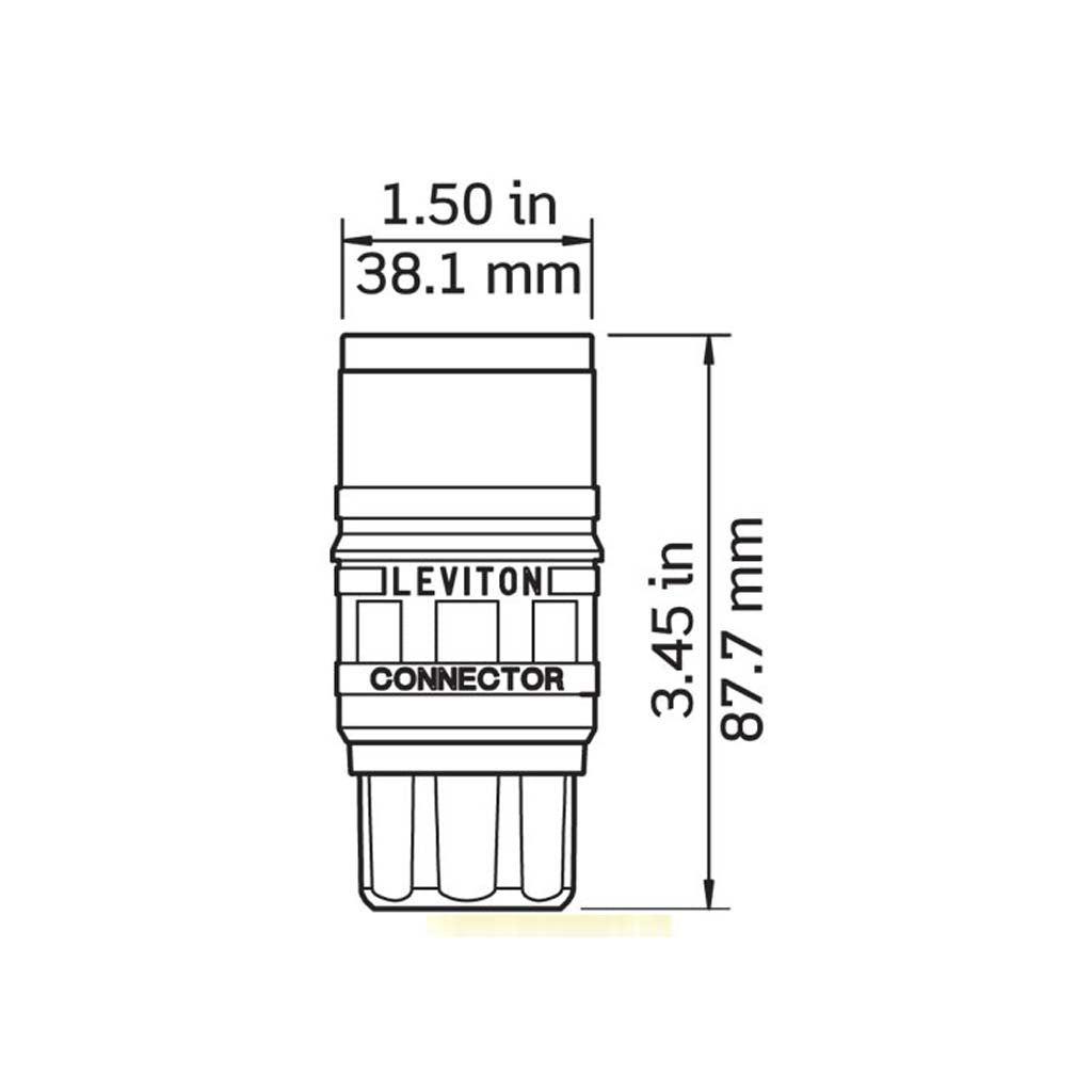 CONECTOR 1/2 VTA WETGUARD P/CLAVIJA P/TABLERO 15A250V 2P3H LEVITON
