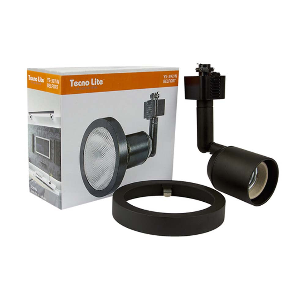 SPOT RIEL LED PAR30 13W. E26 NEGRO BELFORT