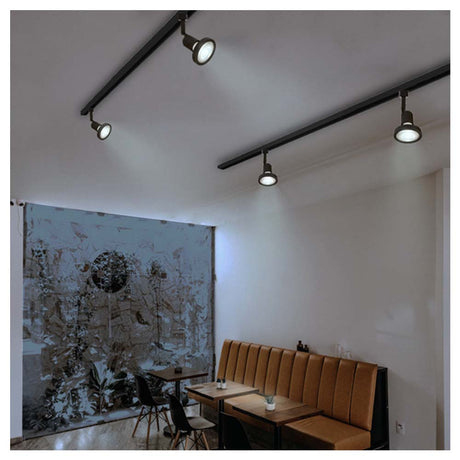 SPOT RIEL LED PAR30 13W. E26 NEGRO BELFORT