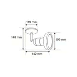 LUMINARIO  SPOT SOBREP S/L 100-240V E27 MCA TECNOLITE