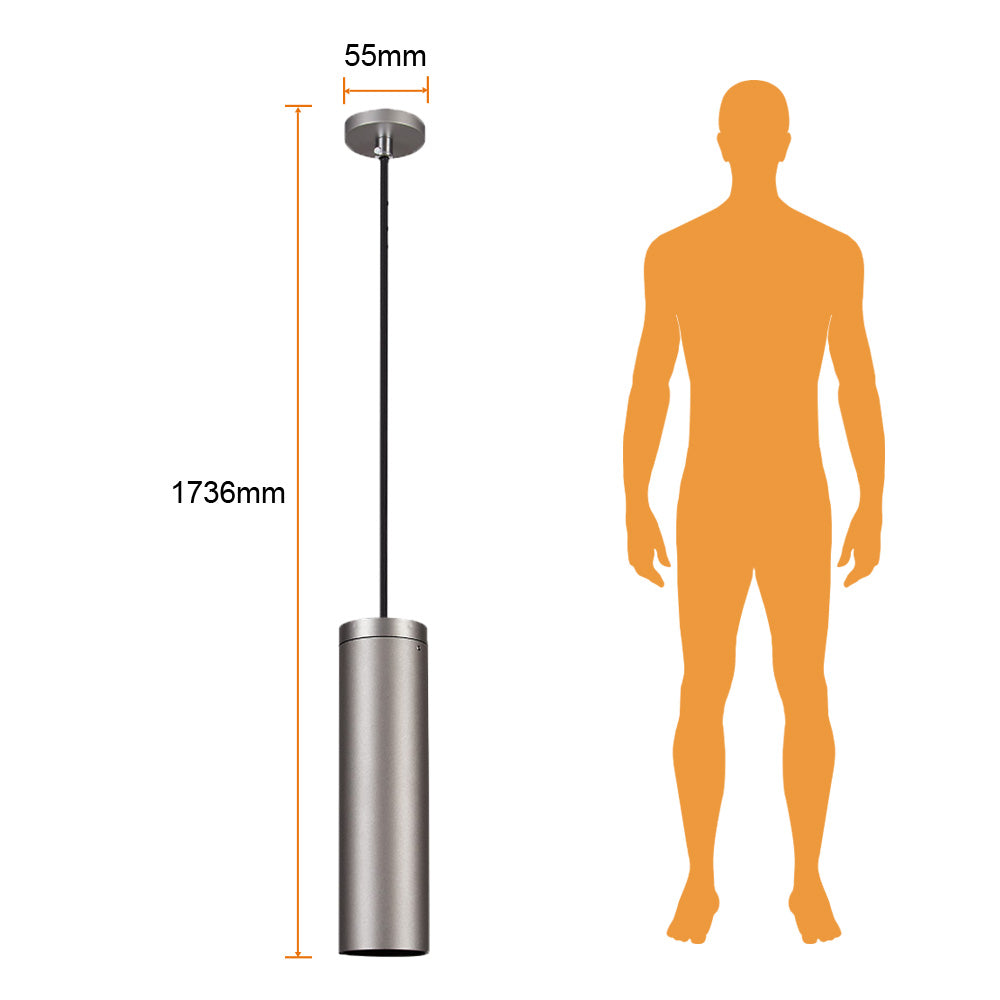 COLGANTE METÁLICO LED TECNOLITE AZHA I 1.73M DE ALTURA 7W LUZ SUAVE CÁLIDA LED INTEGRADO *** EXHIBIDO ***