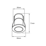 LAMPARA EMPOTRABLE DOWNLIGHT LED 7 W IRC 90 OPTICA DARK LIGHT LUZ CALIDA BRILLANTE *** HAE ***
