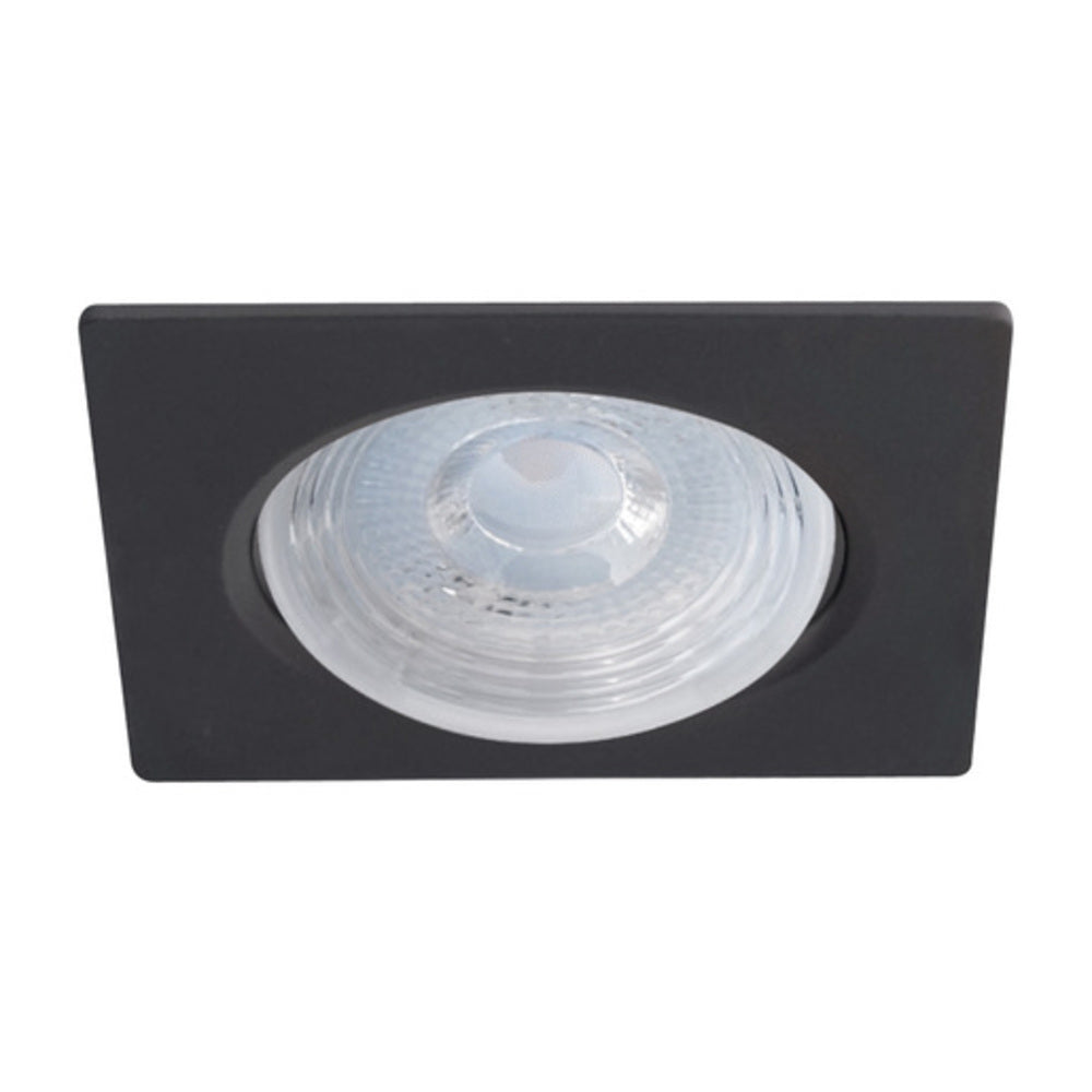 LÁMPARA EMPOTRABLE LED TECNOLITE ALCOR 7W LUZ SUAVE CÁLIDA NEGRO