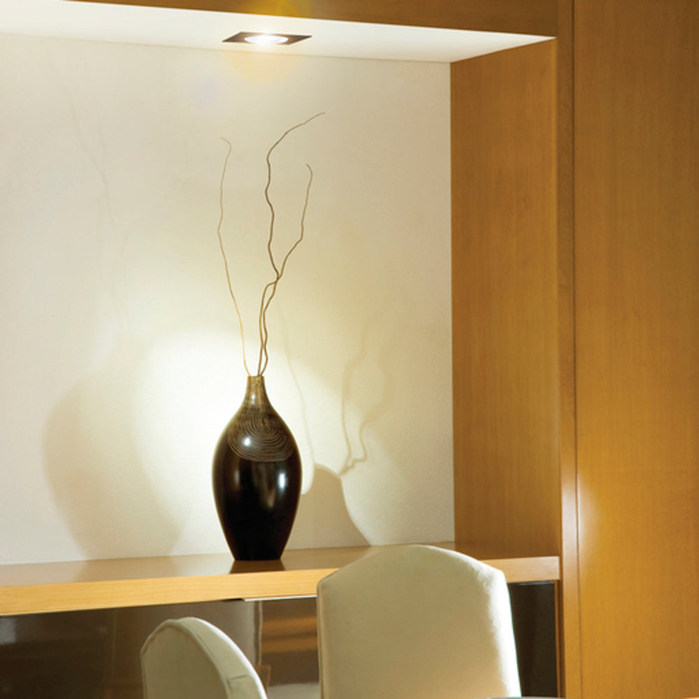 LÁMPARA EMPOTRABLE LED TECNOLITE ALCOR 7W LUZ SUAVE CÁLIDA NEGRO