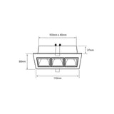LÁMPARA EMPOTRABLE LED TECNOLITE LUCIDA III SMART 7W LUZ SUAVE CÁLIDA ATENUABLE COMPATIBLE CON APP MÓVIL Y ASISTENTES DE VOZ BLANCO ***TECNOLITE HAE***