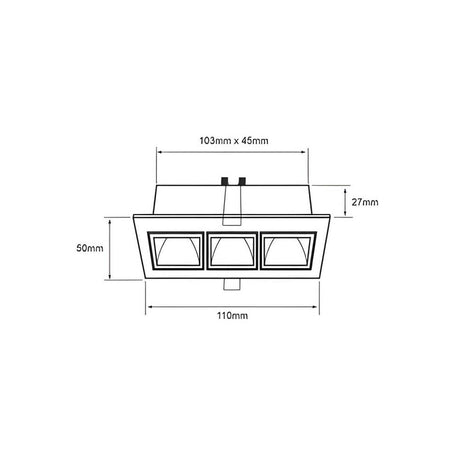 LÁMPARA EMPOTRABLE LED TECNOLITE LUCIDA III SMART 7W LUZ SUAVE CÁLIDA ATENUABLE COMPATIBLE CON APP MÓVIL Y ASISTENTES DE VOZ BLANCO ***TECNOLITE HAE***