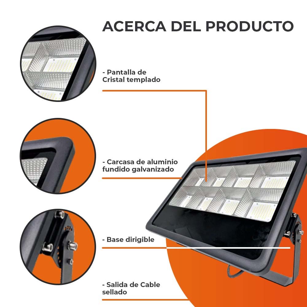 REFLECTOR EXT LED 800W 100-240V 82500LM 65K NGR
