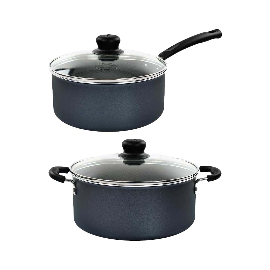 BATERIA DE COCINA  10PZS PRIMAWARE NONSTICK 1.8 MM GRIS