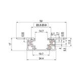 LEDVANCE RIE PARA EMPOTRAR DE ALUMINIO 1M 190W MAXIMO BLANCO