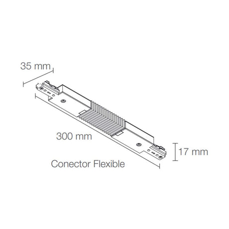 LEDVANCE CONECTOR FLEXIBLE DE ALUMINIO 190W MAXIMO BLANCO