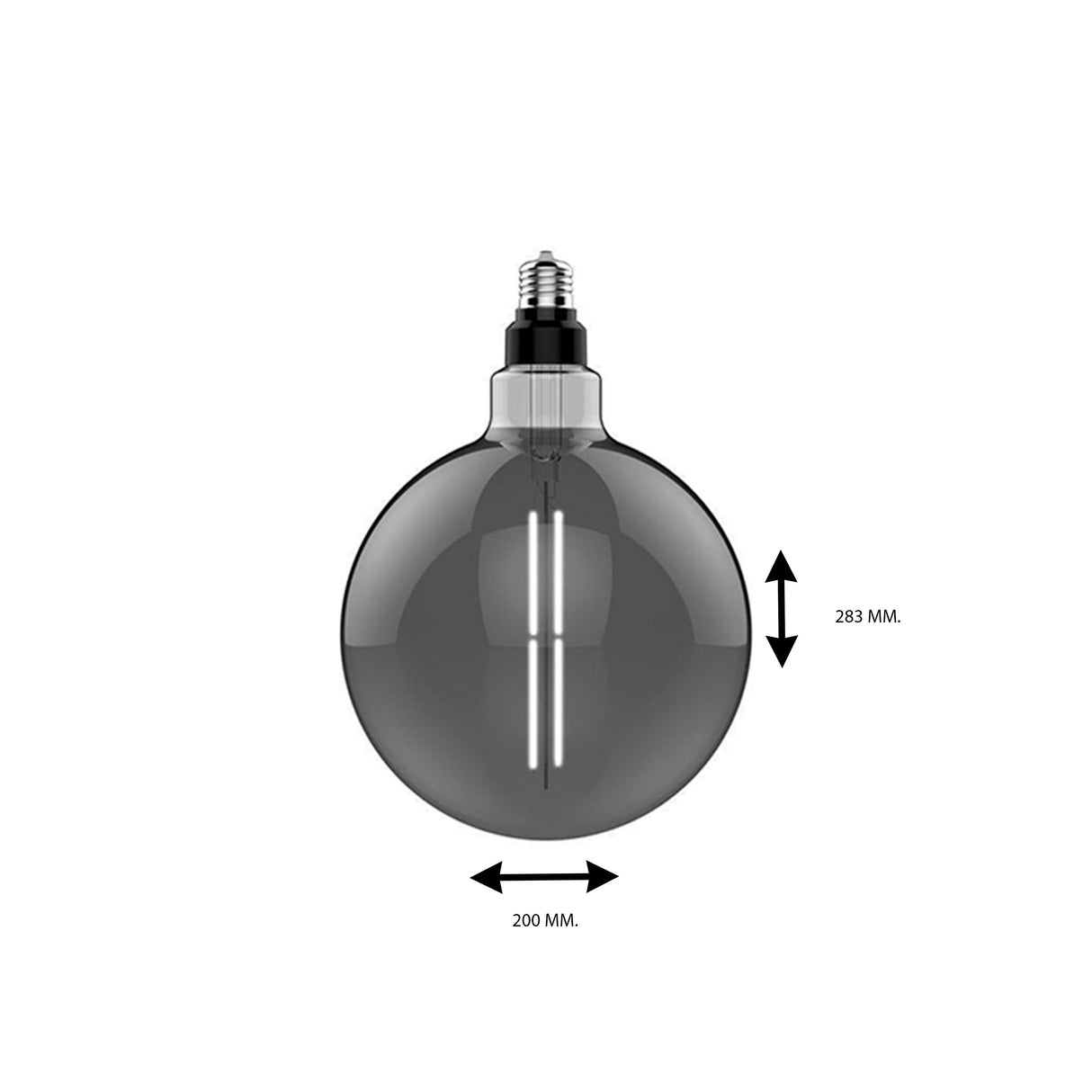 FILAMENTO LED ESPECIAL GLOBE BLACK 5W 4000K 300LM BIV (80291) *** EXHIBIDO ***
