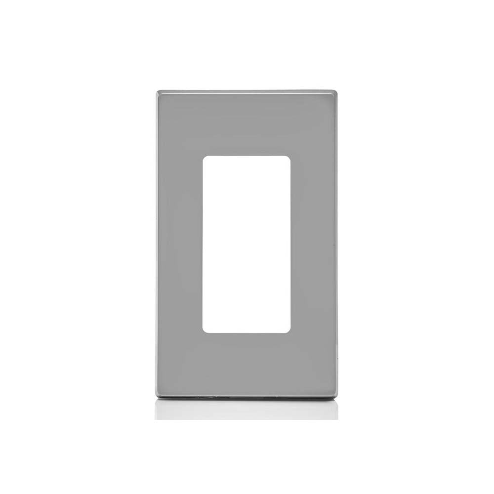 PLACA DECORA PLUS 1 MODULO COLOR GRIS MCA LEVITON