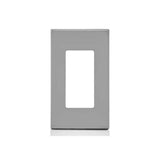PLACA DECORA PLUS 1 MODULO COLOR GRIS MCA LEVITON