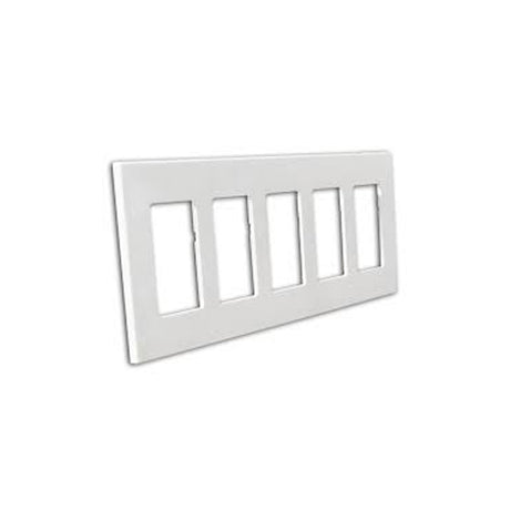 PLACA DECORA PLUS 5 VENTANAS BCO 80321-0SW LEVITON