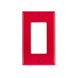 PLACA DECORA 1 UNIDAD NYLON ROJA 80401-0NR LEVITON