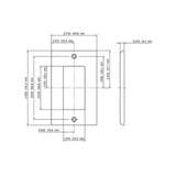 PLACA DECORA 1 UNIDAD NYLON ROJA 80401-0NR LEVITON