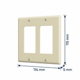 PLACA DECORA 2 UNIDADES MARFIL 80409-00I LEVITON