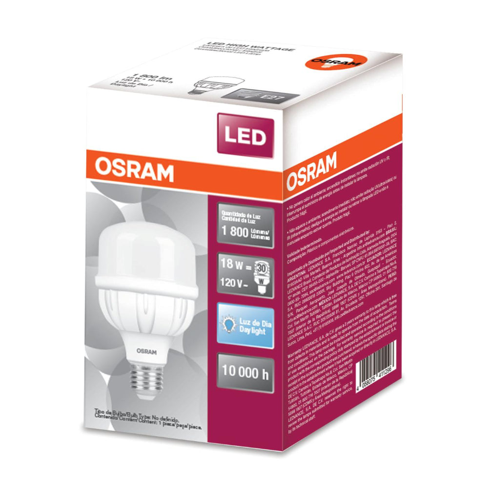 LED HIGH WATTAGE 18W/865 120V ECO MCA LEDVANCE ***HAE 2023***