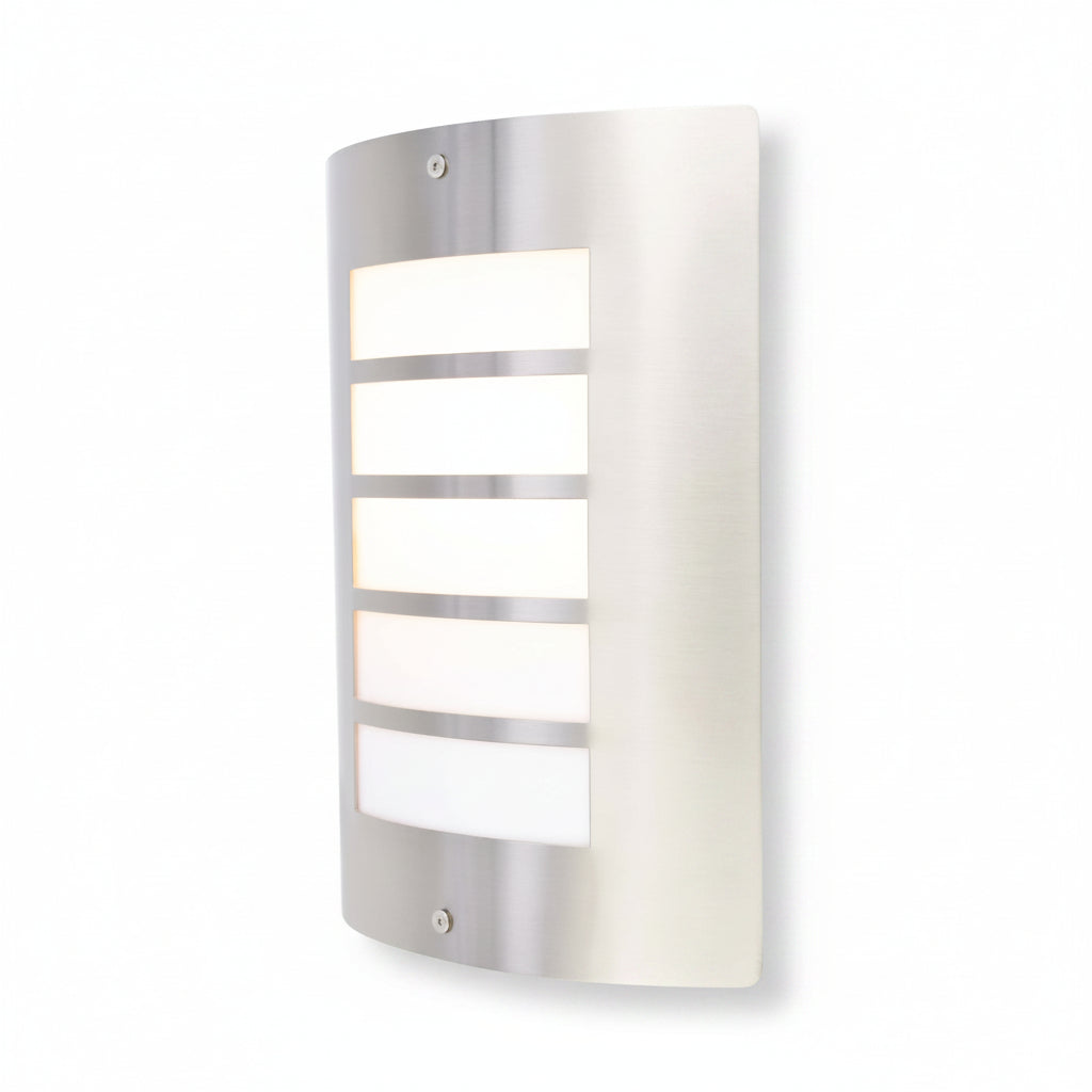 ARBOTANTE A RECTANGULOS 60W MAX E27 ACERO INOXIDABLE CALUX