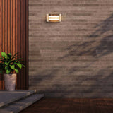 LUMINARIO A MURO CALUX 40W 127V IP54 E27 ACABADO ACERO INOXIDABLE 8144