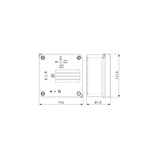 CAJA ESTANCA CIEGA IP65 IK08 100X100X55 SOLERA