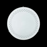 LUMINARIO DE TECHO EGLO TWISTER BASE E26 DE 60W CRISTAL SATINADO DISEÑO LINEAS *** HA. LUMI ***