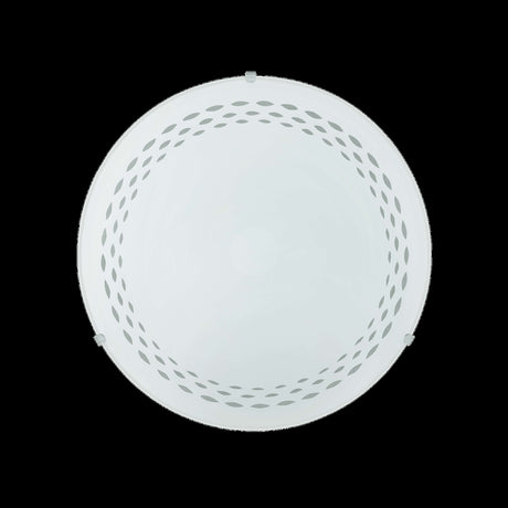 LUMINARIO DE TECHO EGLO TWISTER BASE E26 DE 60W CRISTAL SATINADO DISEÑO LINEAS *** HA. LUMI ***