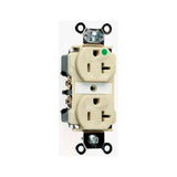 TOMA DUPLEX 2P+T 20A/127V. MARFIL GRADO HOSPITAL *** OFRECER 08300-00I ***