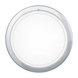 LUM REDONDO CROMO PANTALLA CRISTAL PLANET 1 E27 (NO INCLUIDO) 120V IP20 EGLO