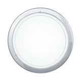 LUM REDONDO CROMO PANTALLA CRISTAL PLANET 1 E27 (NO INCLUIDO) 120V IP20 EGLO