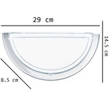 ARBOTANTE MEDIA LUNA CROMO PANTALLA CRISTAL PLANET 1 E27 (NO INCLUIDO) 120V IP20 EGLO