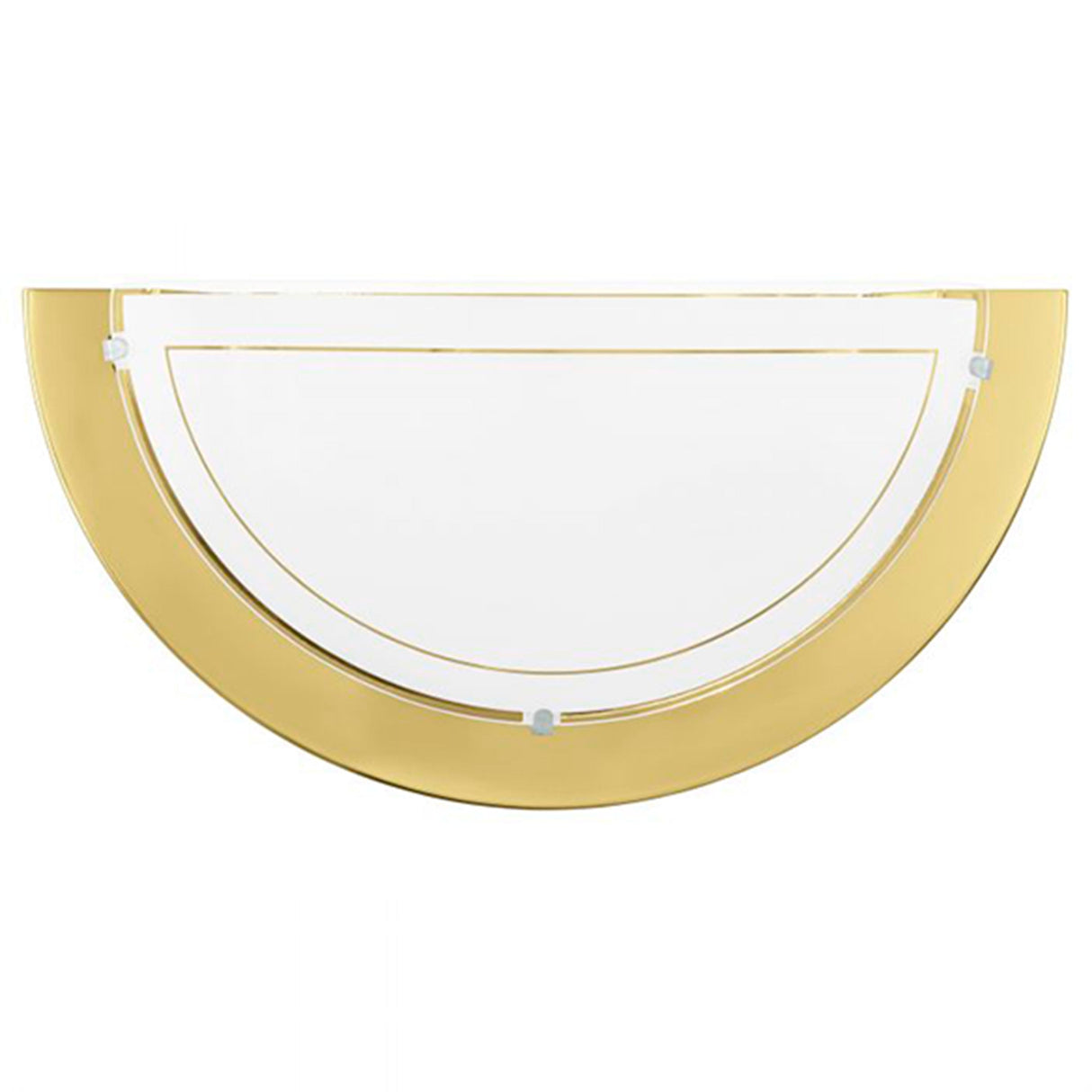 LUMINARIO DE MURO EGLO PLANET BASE E26 DE 60W BRONCE Y CRISTAL BLANCO