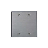 PLACA 2 UNIDADES CIEGA ACERO INOXIDABLE SATINADO 84025-040
