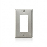 PLACA DE ACERO INOXIDABLE DECORA 1 GANG ANTIMICROBIANO 84401-A40 LEVITON *** OFRECER LEV063 ***